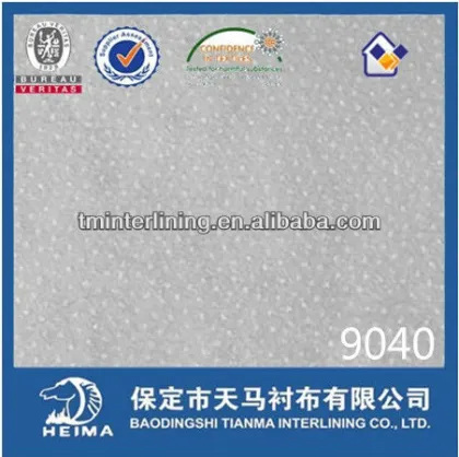 polyester nonwoven fusible interlining fabric from baoding