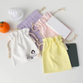 Eco Friendly Durable Small Cotton Drawstring Gift Bag