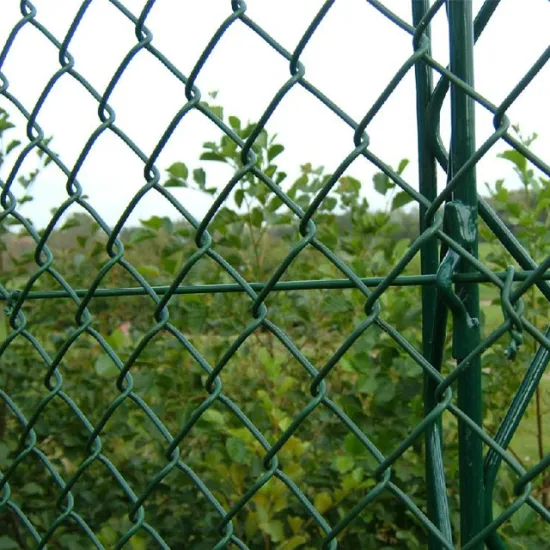 Factory Supply 8 ft PVC Coated Chain Link Fencing - 6 ft Black Mesh