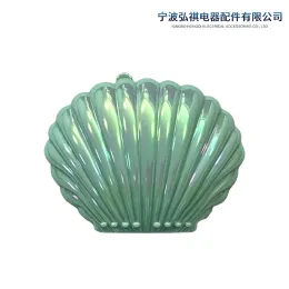 Iridescent Mint Green Shell Portable Makeup Mirror