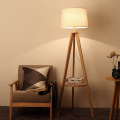 Lampadaire LEDER en bois marron