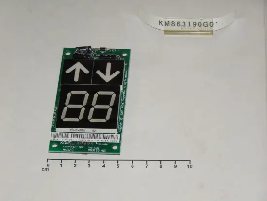KM863190G01 KONE LOP Seven Segment Code Display Board