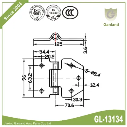 Heavy Duty Offset Hinge Hydraulic Buffering Hinge