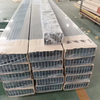 U-Shaped Wood Grain Aluminum Square Baffle Ceiling