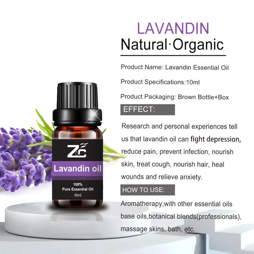LavandinエッセンシャルオイルOEM/ODM 100％天然の純粋な肌の体