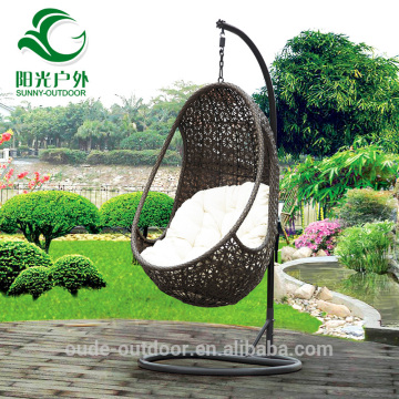 Outdoor rattan swing egg chair for adult swing chair
