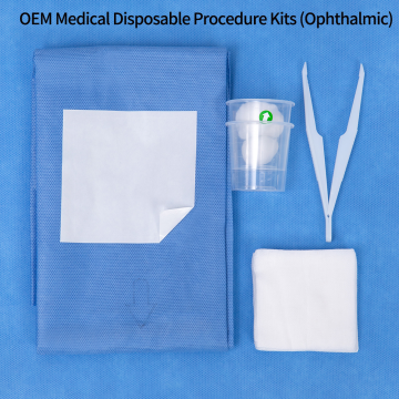 Bandeja de desbridamento estéril de kits de procedimentos médicos descartáveis