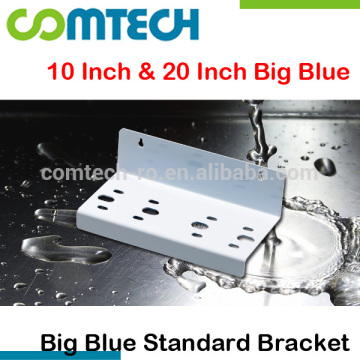 JUMBO Big Blue Steel 2-Stage Housing Bracket for Water Filtration (10 & 20 Inch)