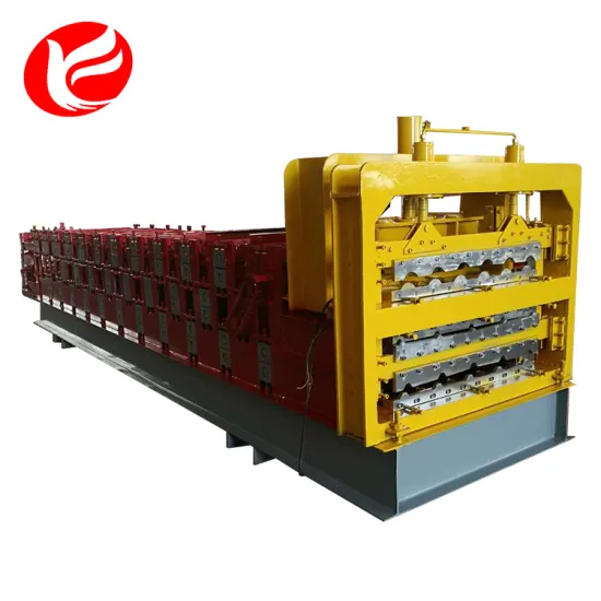 Color Steel three deck machine Roll Forming Machine