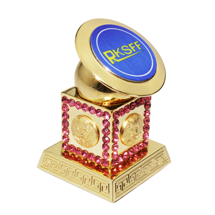 Desktop Phone Stand With Diamond Gold