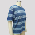 Denim Striped T Shirt Outfit Womens