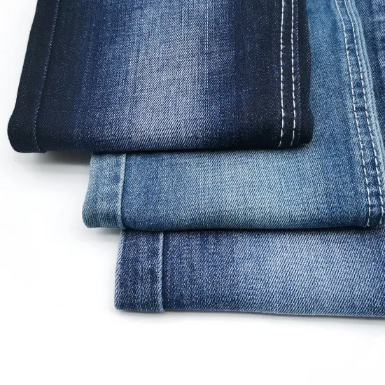 jean fabric covered button vintage denim fabric AL5B6027