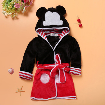 Amazon best-selling kids bathrobe cartoon multicolor coral fleece bathrobe kids