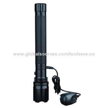 High power aluminium rechargeable flashlight