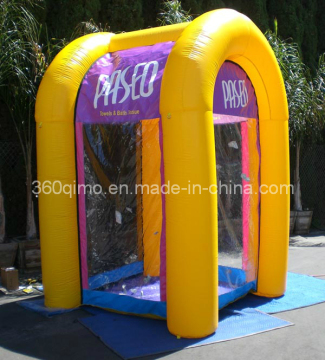 Popular Yellow Inflatable Money Booth (BMIA177)