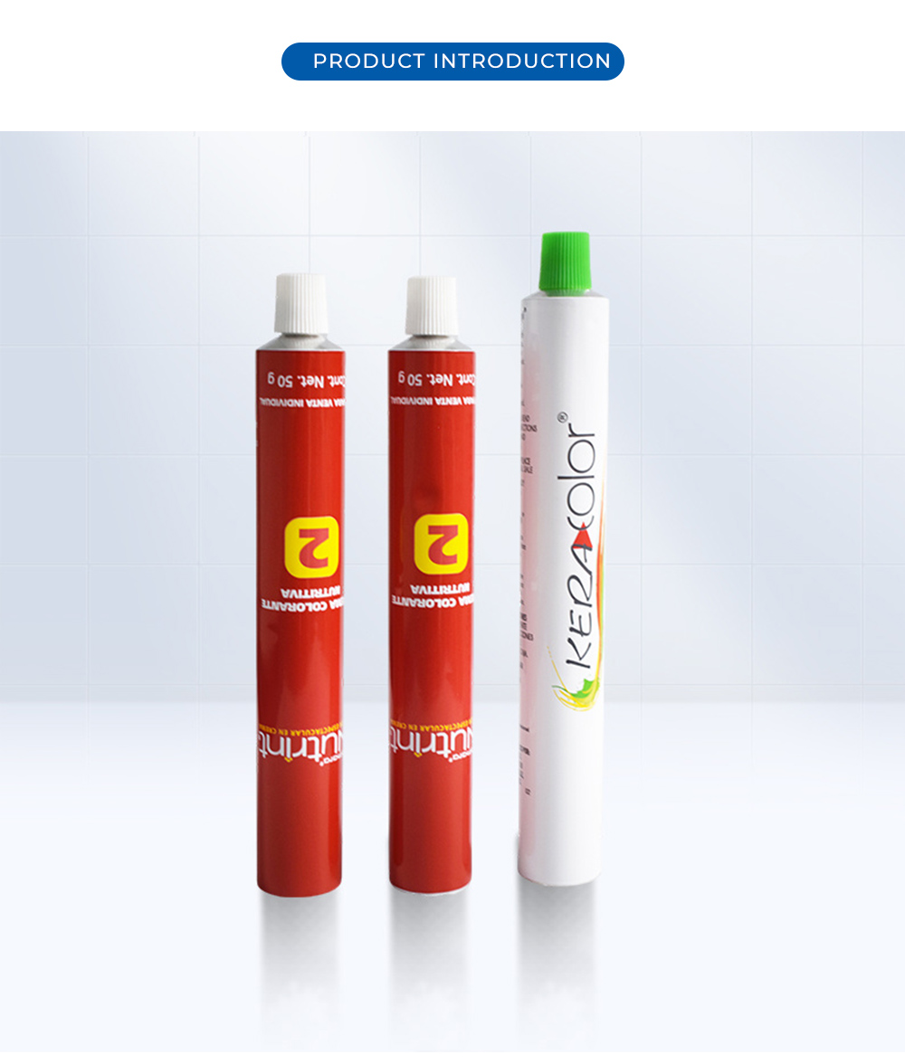 Hair Color Cream Aluminum Tube Set X