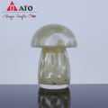 Décoration des cristaux de quartz en pierre en forme de champignons polis