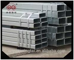 Pre-galvanized Building Material GI rectangular steel tube