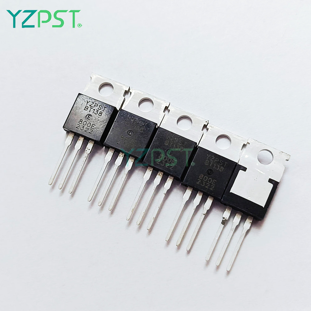 12A 800V BT138-800E TO-220C TRIAC com baixa corrente de retenção e trava