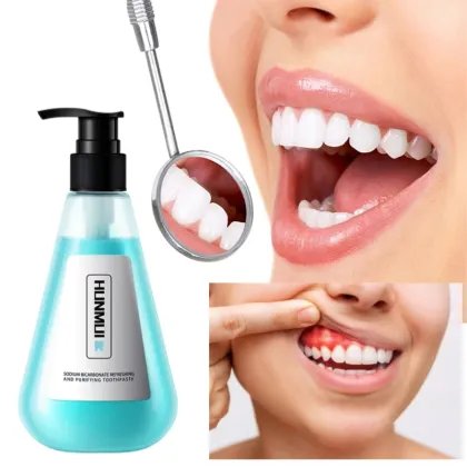 HUNMUI Baking Soda Toothpaste for Whitening and Oral Care