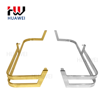 Double-Layer Brushed Gold Metal Sofa Base Frame