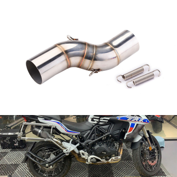 Benelli TRK502X Motorcycle Exhaust Middle Link Pipe - Slip-On Muffler Silencer (2018-2021)