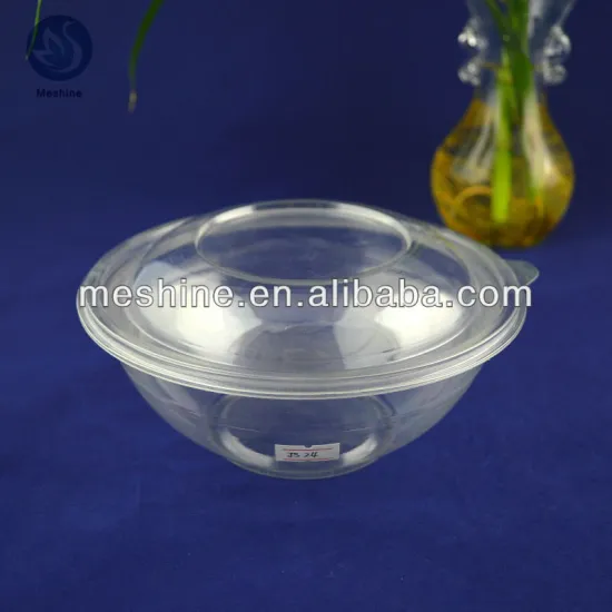 Customized plastic salad box with lid