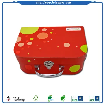 Customized Small Cardboard Kids Paper Suitcase