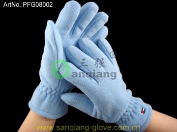 factory price sale women's winter 100%polyester polar fleece warm gloves