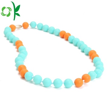 Fashion Trend Baby Chew Bead Silicone Necklace