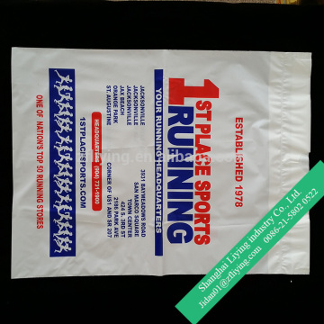 Customized 50mic HDPE / LDPE Plastic Drawstring Bags With quality Flexo Printing