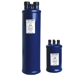 Refrigeration System: Suction Line Accumulator with Heat Exchange and 4 Connectors