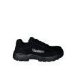 Black Suede Microfiber Safety Shoes