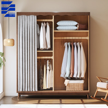 Nordic Modern Minimalist Solid Wood Wardrobe