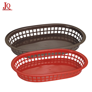 Small Oval Plastic Basket for Fast Food Catering Commercial Use