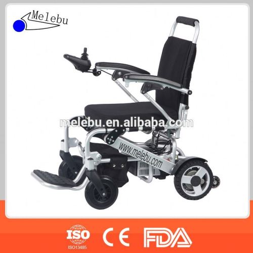 Folding lightweight handicapped power wheelchair