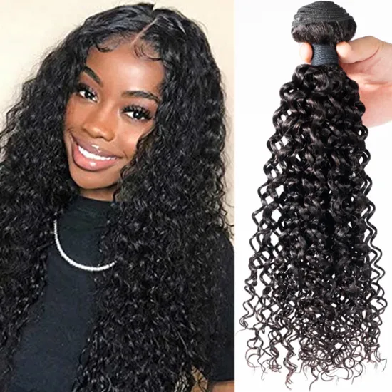 Jerry Curl Bundles Cambodian Curly Hair Bundles Human Hair  Remy Hair Extensions All Length Wholesale Natural Color 1B