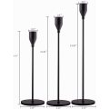 Matte Black Candle Holders Set of 3