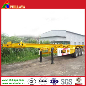 Three BPW Axles Container Skeletal Trailer with German Suspension