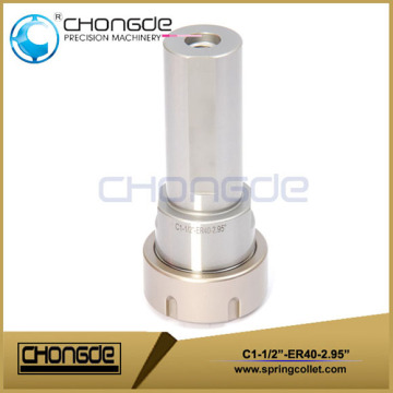 High Precision ER40 1-1/2" Collet Chuck With Straight Shank 2.95"