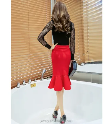 2019 Custom Women's Slim Fit Midi Pencil Skirt - Good Quality