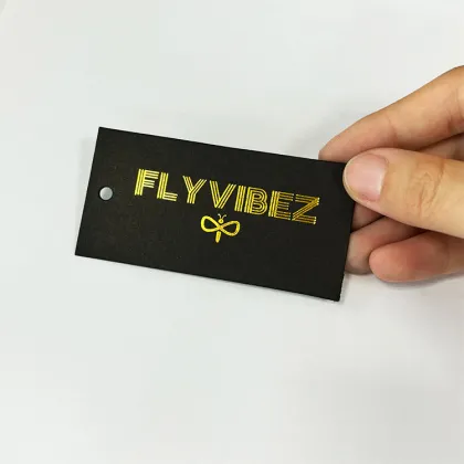 Luxury Gold Embossed Clothing Hang Tags