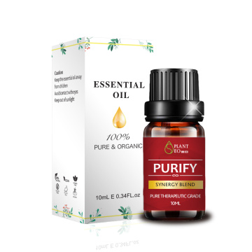 custom label purify blend oil pure and natural organic