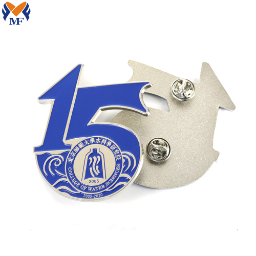 Custom enamel men's happy logo lapel pins