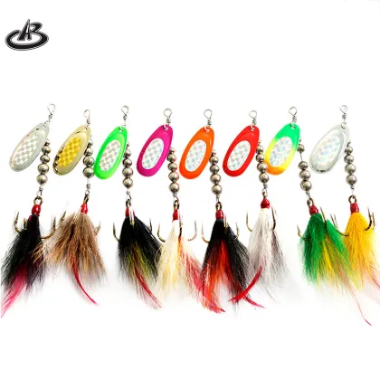 19g Spinner Bait, Musky Metal Spoon, Fishing Lure, Ocean Beach, Salt Water, Bucktail