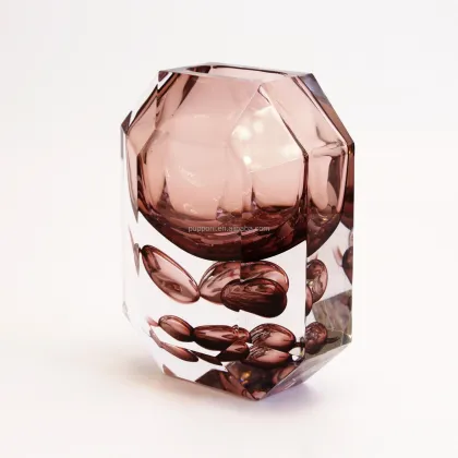 Crystal Glass Cylinder Vases for Home Decor