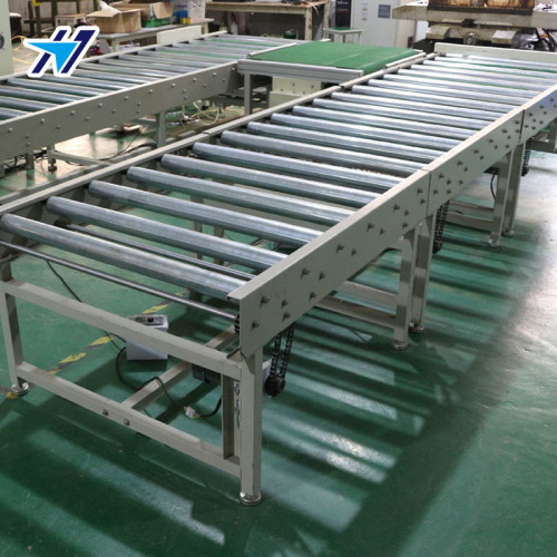 Long power drum conveying line