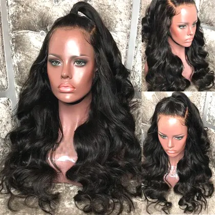 Wholesale human hair wigs private label human hair blend wigs lace front wigs