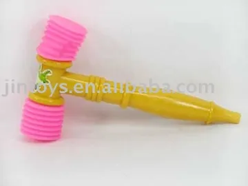 Plastic Baby Toy, Hammer with Whistle