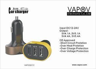 CE approved 5.1 A 3 Port  USB   Car Charger For  iPhone6 /